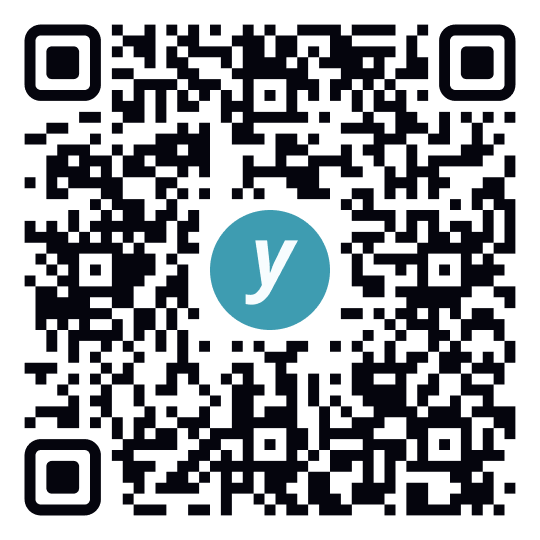 QR code that downloads the Yomo app from the App Store